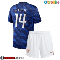 Otroške Nogometnih dresov Francija Adrien Rabiot #14 Domači SP 2026 Kratki rokavi (+ hlače)